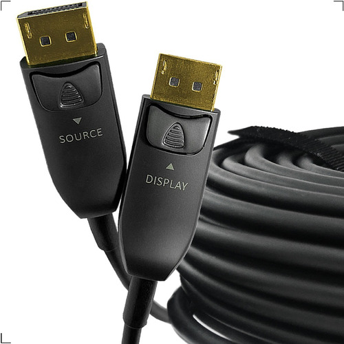 Imagem 1 de 5 de Cabo Displayport 1.4 Fibra Óptica 8k@60hz De 15 Metros