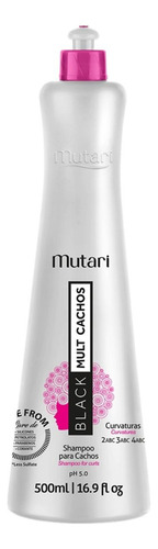 Shampoo Black Multi Cachos Mutari 500ml Low Poo