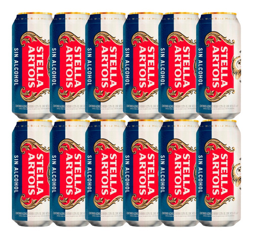 Cerveza Stella Artois 0.0 Lata 473 Ml X12 - Pérez Tienda -