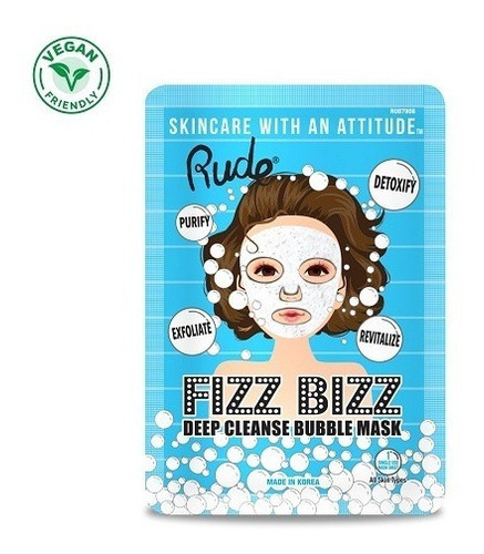 Mascarilla facial para piel todo tipo de piel RUDE COSMETIC Mascarilla FIZZ BIZZ 20g