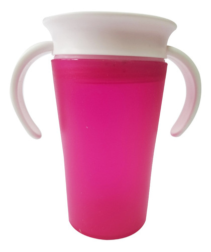 Vaso  Antiderrame 360 Con Tapa Para Bebes Y Niños 260ml