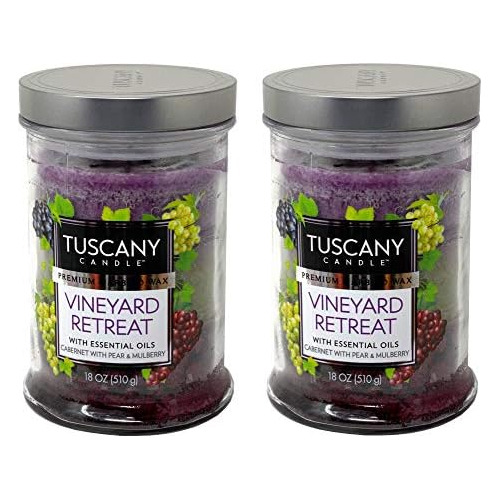 Vela Per  Tuscany Candle De 18 Onzas, Vineyard Retreat,...