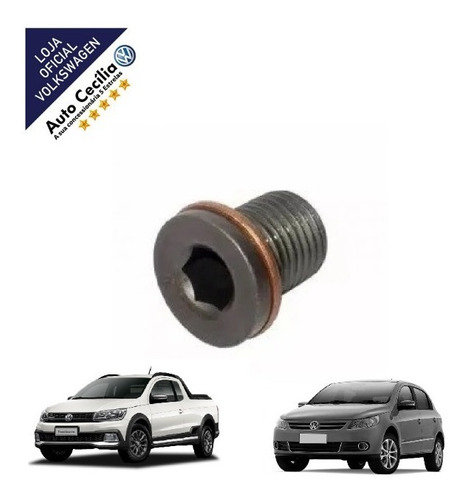 Imagem 1 de 3 de Bujão Carter Gol Polo Golf Saveiro Fox Roscado Vw