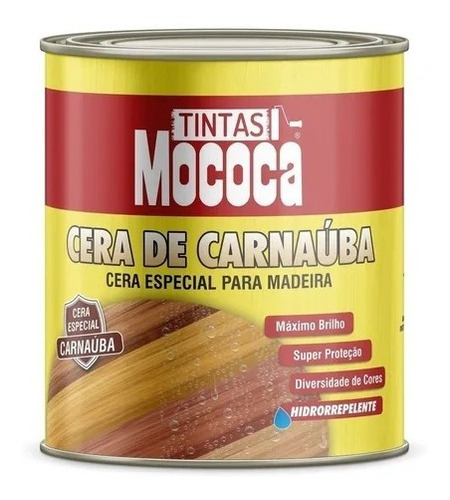 Cera De Carnaúba Para Madeira- Cerejeira- Mococa 900ml