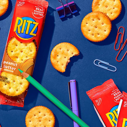 Ritz Galletas Sándwich De Mantequilla De Maní, 20 Paquetes D