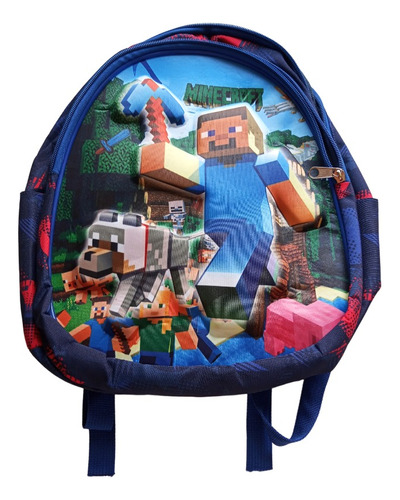 Mochila Escolar Minecraft / Niños/ Espaldar/ Colegio/ A4