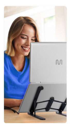 Kit C/ 3 Suporte Notebook Tablet Mesa Multilaser Ac439