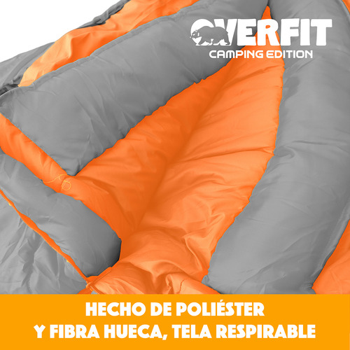 Saco De Dormir Termico 0 A 15 Grados Momia Overfit Camping