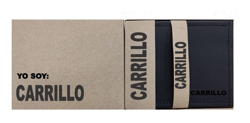 Cartera 100% Piel Personalizada Apellido Carrillo