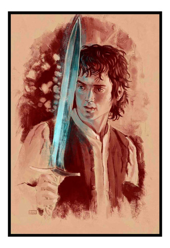 Cuadro Poster Premium 33x48cm Frodo Señor De Los Anillos