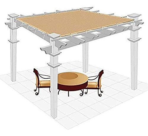 Wjcwhh 12' X 20' Tela Para Sombra De Trigo Tela Parasol B