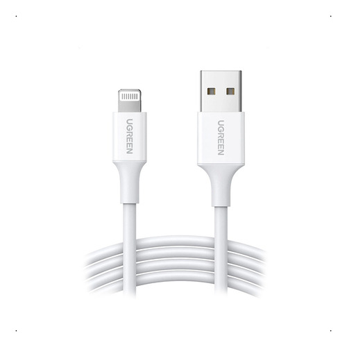 Cable Ugreen Usb Lightning Para iPhone Mfi  1 Metro (blanco)