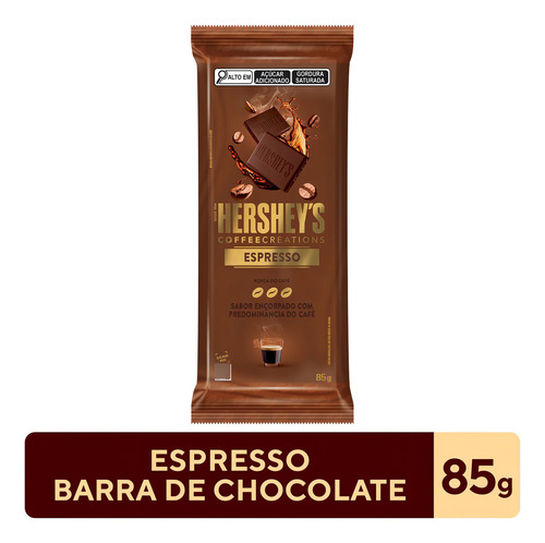 Chocolate Espresso Com Pedaços Café Hershey's Pacote 85 G