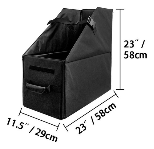 Caja Para Almacenaje De Bicicletas Plegable, 2 Correas Negro