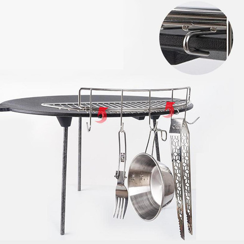 Semicírculo Barbacoa Red Sartén Multiusos Barbacoa