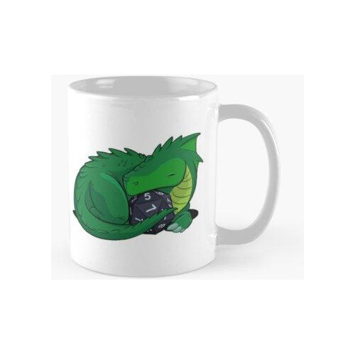 Taza D20 Dragón Verde Calidad Premium