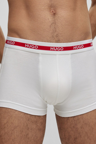 2 Pack De Boxer Hugo Cotton Stretch Suave Hombre - Original