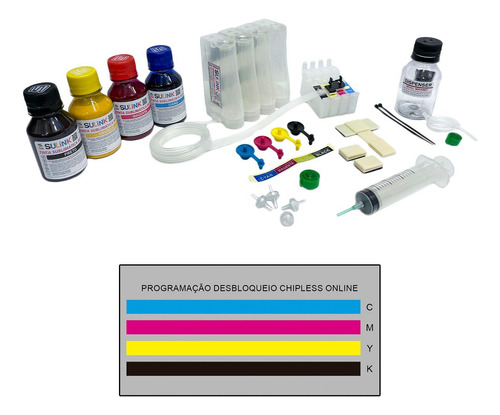 Bulk Ink Epson Xp-241 Com Tinta Sublimática + Desbloqueio