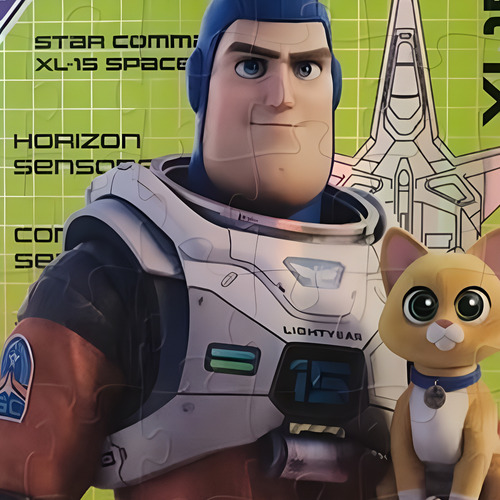 Rompecabezas Metalizado 48 Piezas Lightyear Novelty