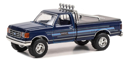 F-250 Xlt Lariat Pickup Truck Azul Con Rayas Y Azul Interio.