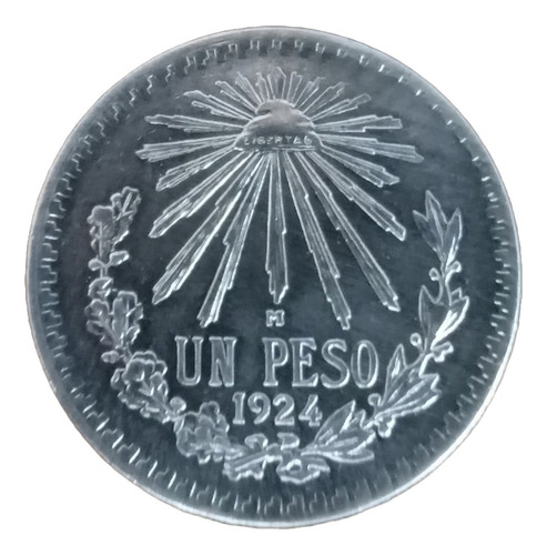 Moneda Mexicana 1 Un Peso Año 1924, 1932 Y 1943 Resplandor
