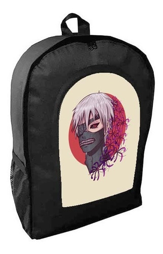 Mochila Negra Tokyo Ghoul  Adulto / Escolar H11