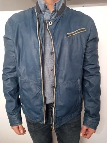 Casaca de cuero online hombre renzo costa