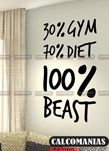 Vinilo Decorativo 30 Gym 70 Diet  