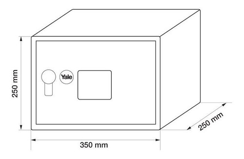 Imagen 3 de 3 de Caja Fuerte / Cofre Electrónico Yale Medium