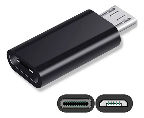 Adaptador Convertidor Tipo C A Micro Usb V8 Carga Y Datos