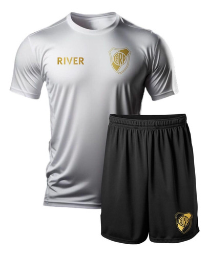 Conjunto Deportivo Remera Y Short Varios Equipos Fútbol Oro4