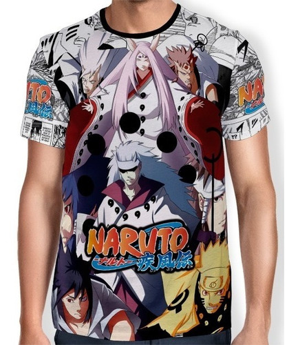 Camisas Camisetas De Animes Sennin Forms - Naruto - Full 