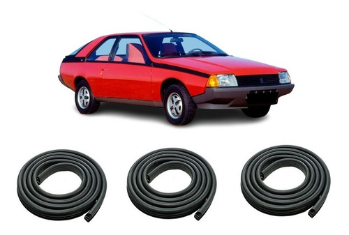 Renault Fuego Burletes De Puertas + Burlete De Baul !! Walrod306