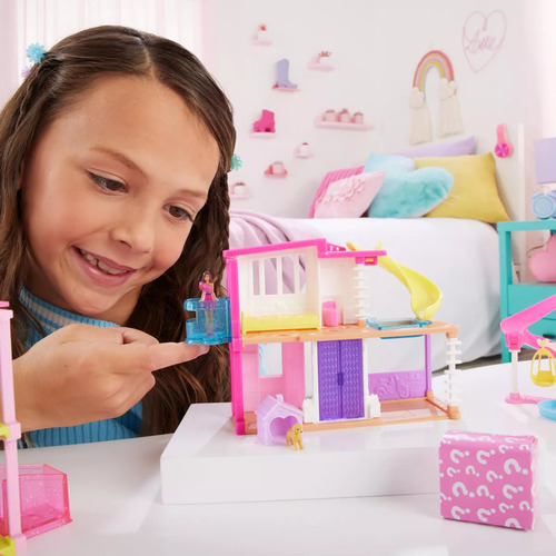 Set de minicasa de muñecas Barbieland para Barbie, Mattel Cor Casa 2, Hyf47
