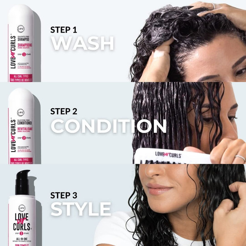 Conjunto De Cuidados Com O Cabelo Love Ur Curls Plus Brands,