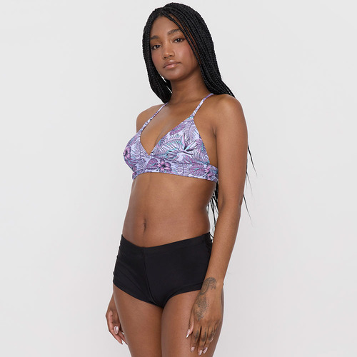 Bottom Mujer Short Mujer Negro Liso Corona