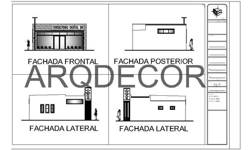 Consultorio Dental 2 Sillones - Planos Arquitectónicos