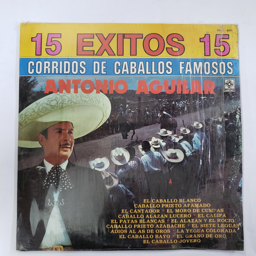 Antonio Aguilar Corridos De Caballos 15 Exitos Lp Como Nuevo (Usado)