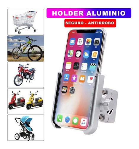 Holder Soporte De Metal Aluminio Para Moto / Bicicleta 