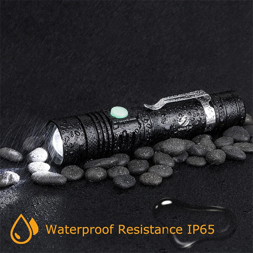 Linterna Led Ultrabrillante Recargable Con Xp-l V6 4 Modos