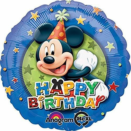 Anagrama Internacional De Mickey Cumpleaños Estrellas Foil B