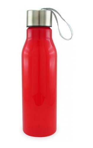 Botilito Plástico 600ml Botella Termo Agua Deporte Gym Rojo