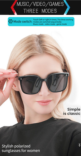 Gafas Bluetooth Con Función De Traducción, Protección Uv