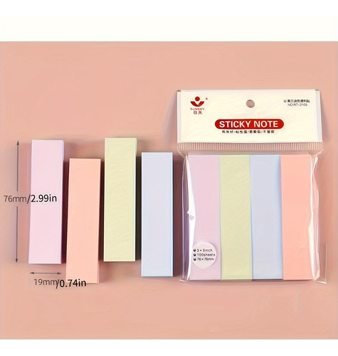 Conjunto De 400 Hojas De Notas Adhesivas Reutilizables