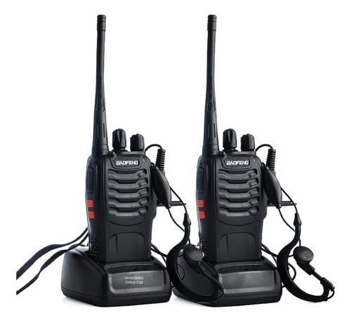 Radio Walkie Talkie Baofeng Bf-888s Uhf X2 Con Manos Libres 