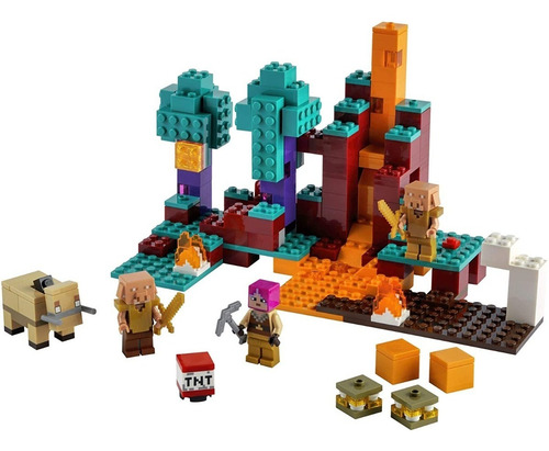 Imagen 2 de 5 de Lego Minecraft The Warped Forest Entrega Inmediata !!