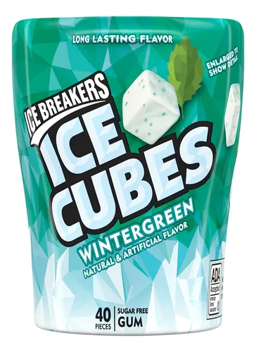 Ice Breakers Ice Cubes Goma Sin Azcar Con Xilitol, Wintergre