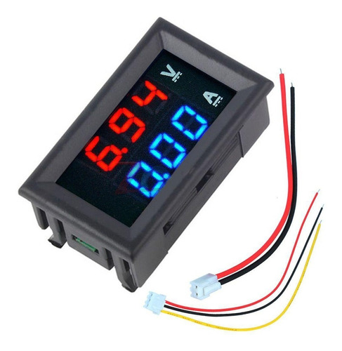Mini Voltímetro Amperímetro Digital 0 - 100 Vdc     10a Dc.