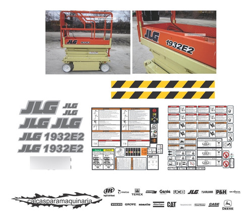 Kit De Calcas De Restauración Para JLG 1932 E2