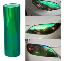 Comprar Film Faros Faroles Auto Tornasol Camaleon Verde  30cmx1m T40